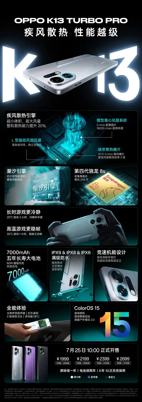 OPPO K12 Turbo Pro震撼登场：地表最强骁龙8s加持，1999元起颠覆性能极限！